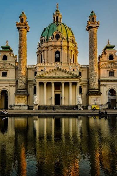 karlskirche-vienna-sunset
