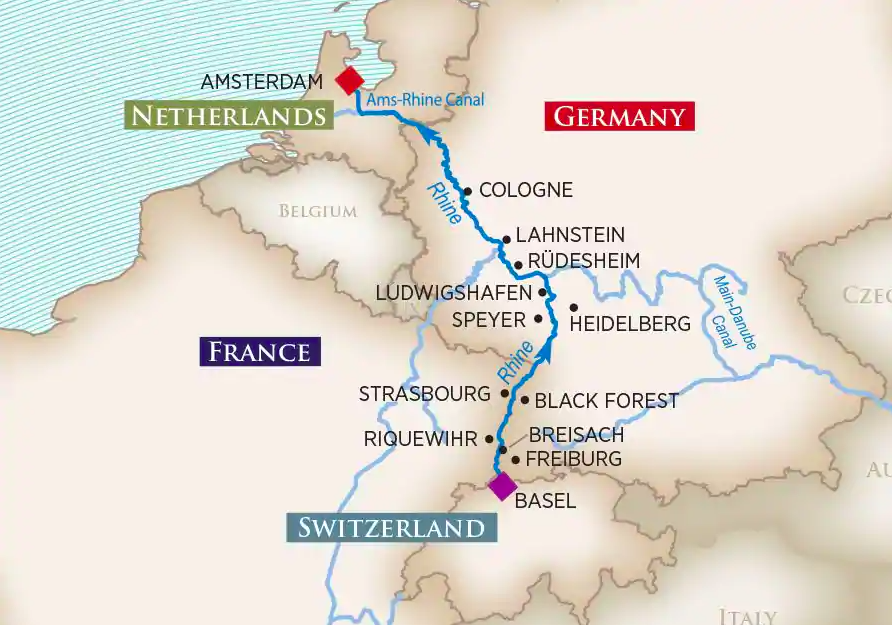 Enchanting Rhine River Cruise Sunburst Cruises And Travel